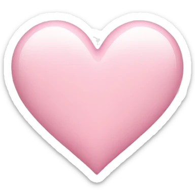 light pink Heart sticker