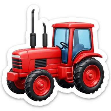 plastic toy  tractor sticker
