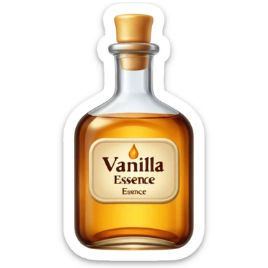 Bottle of Vanilla Essence sticker
