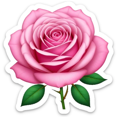 Cute pink rose boquete  sticker