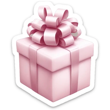 Light pink Christmas gifts under a white Christmas tree  sticker