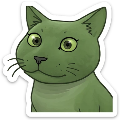 Sassy cat sticker