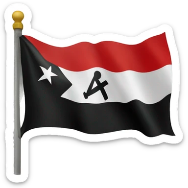 Anarcho-Communist flag sticker