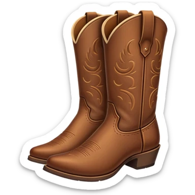 Cowboy boots sticker