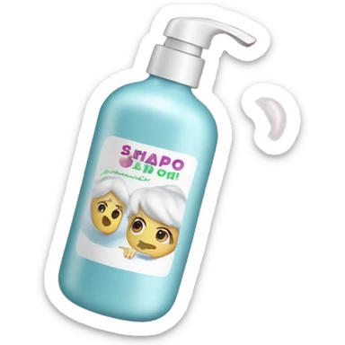 embalagem de shampoo escrito "seda"  sticker