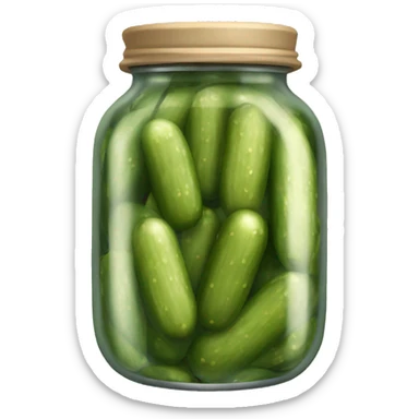 a jar of pickles sticker