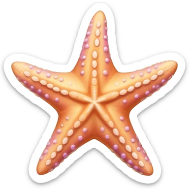 pastel malted starfish sticker