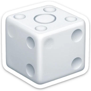Sugar cube block sticker