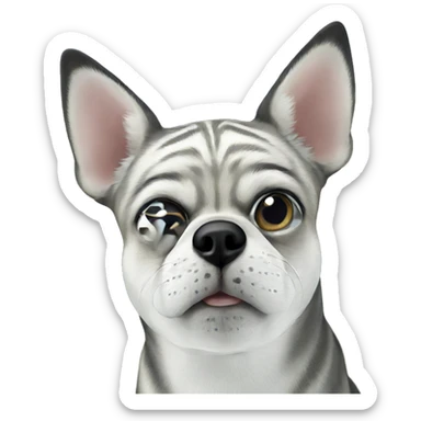 focused animal in soft blur sticker