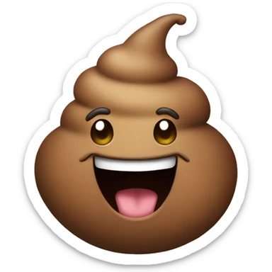 happy poop sticker