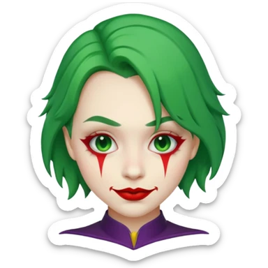 joker emoji from bat man sticker