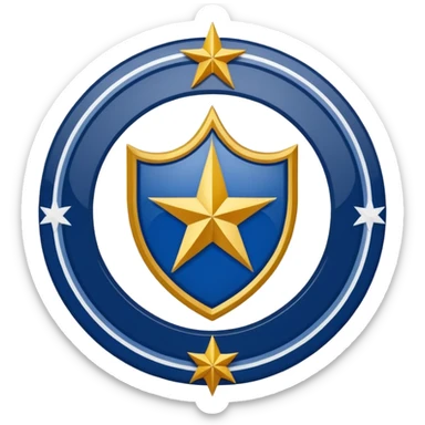 El escudo de los rayados de Monterrey sticker