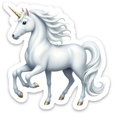 cinematic-beautiful-white-unicorn-emoji,-poised-and-regal,-with-a-slender,-ethereal-form-draped-in-a-pristine-white-color,-a-flowing-mane-and-tail,-and-a-white,-spiraled-horn-that-radiates-pure-light,-simplified-yet-sharp-and-majestic,  sticker