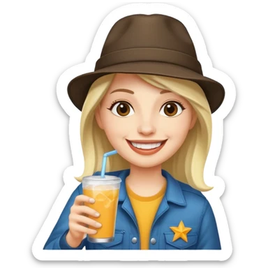 circus Rockstar drinking colddrink van  sticker