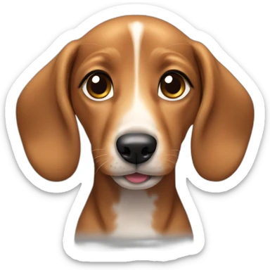 Dashund puppy sticker