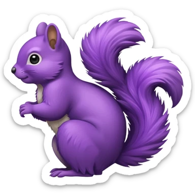 purple squirrel sticker