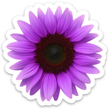 Make it purple sunflower sticker