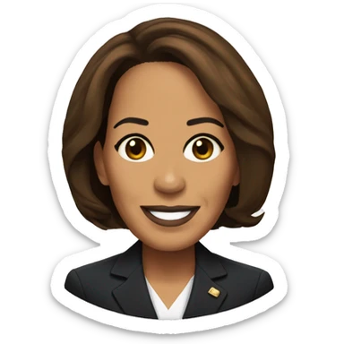 Kamala Harris headshot sticker