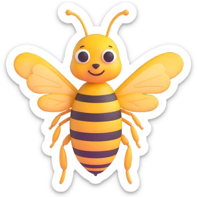 honey bee sticker