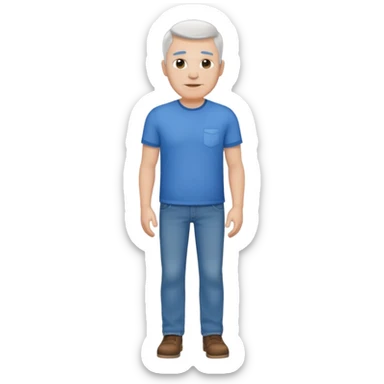 Dad full body. White. sticker