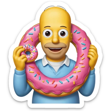 Homer simson sticker