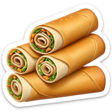Lumpia spring rolls  sticker