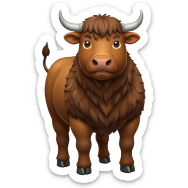 High resolution of  full body An ox sticker