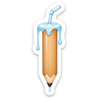 Veiny stick skin color with white liquid sticker