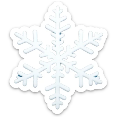 Snowflake sticker