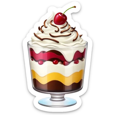 dessert in a glass sticker