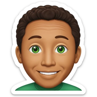 Smokey Robinson with green eyes sticker