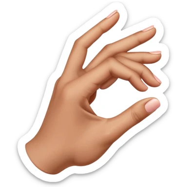 a hand gesture of a person that is a drama-style heart  sticker