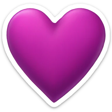 A hex code #632243 coloured heart sticker