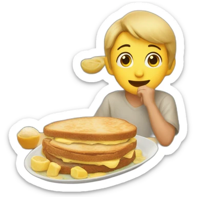 Ein paar am Frühstück sticker