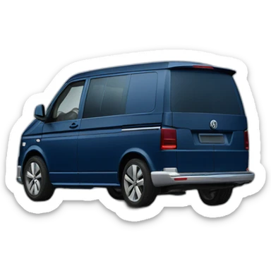 VW T5 dark blue sticker
