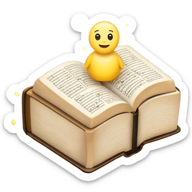 The bible is in the middle and from the left, there are emojis (typical) light(sparkling), salt, music note sticker
