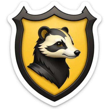 Hufflepuff crest  sticker
