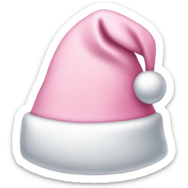 Light pink Santa hat sticker