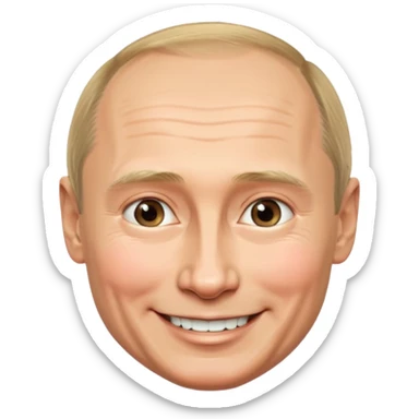 Putin smile sticker