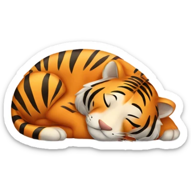 Sleeping Tiger sticker