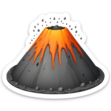 neutral Volcano sticker