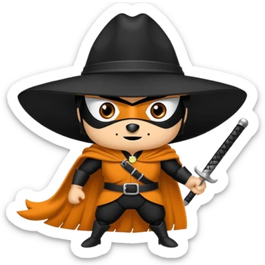 Diseña un Zorro saludando  sticker