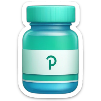 pharmacy with name Gi blue and aqua green sticker