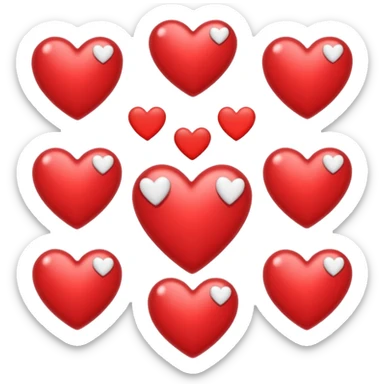 estrellas con corazones pequeños de IPHONE sticker