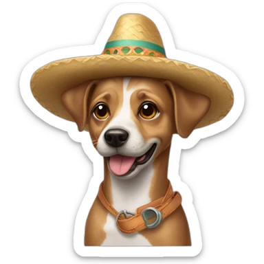 Dog type: Duck catcher's small dog with sombrero sticker