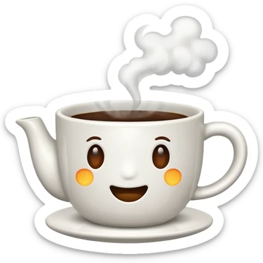 A coffe cup sticker