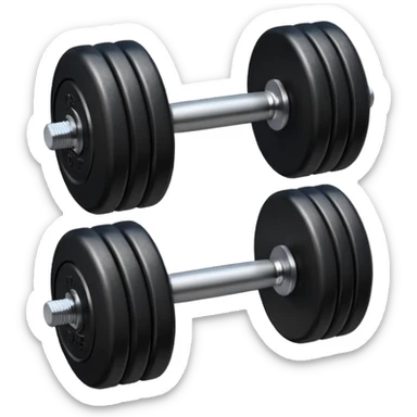 generate dumbbells with metal and leather inserts
 sticker