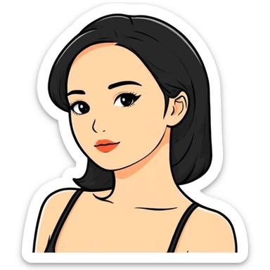 beautiful woman sticker