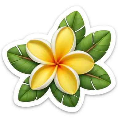 Frangipani sticker