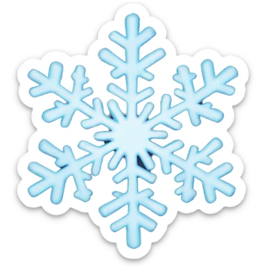 Snowflake sticker